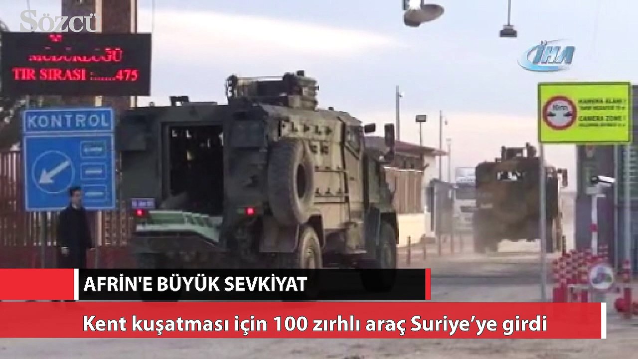 Afrin’e büyük sevkiyat