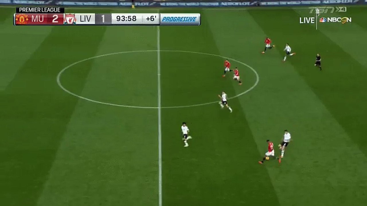 Karius doing a Neuer to stop a United counter in the 94'.