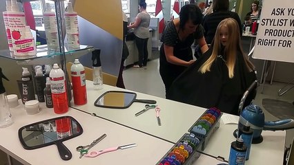 Trinity Gets Her Hair Chopped! Time for a Haircut!!