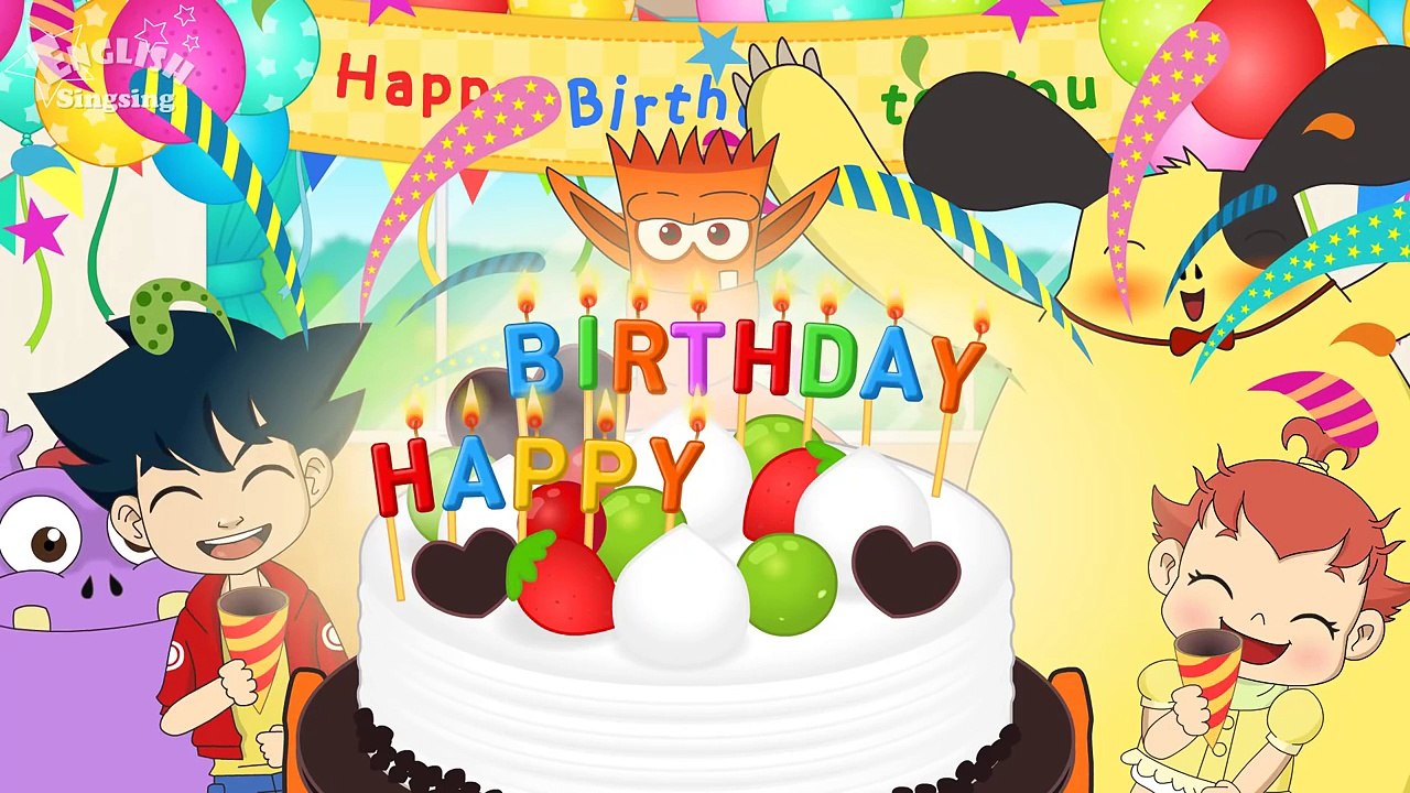 Theme 30. Birthday song - Happy Birthday! | ESL Song & Story - Learning English for Kids