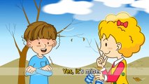 How's the weather? rainy. sunny. windy. (weather) - English song for Kids - Sing a song loudly
