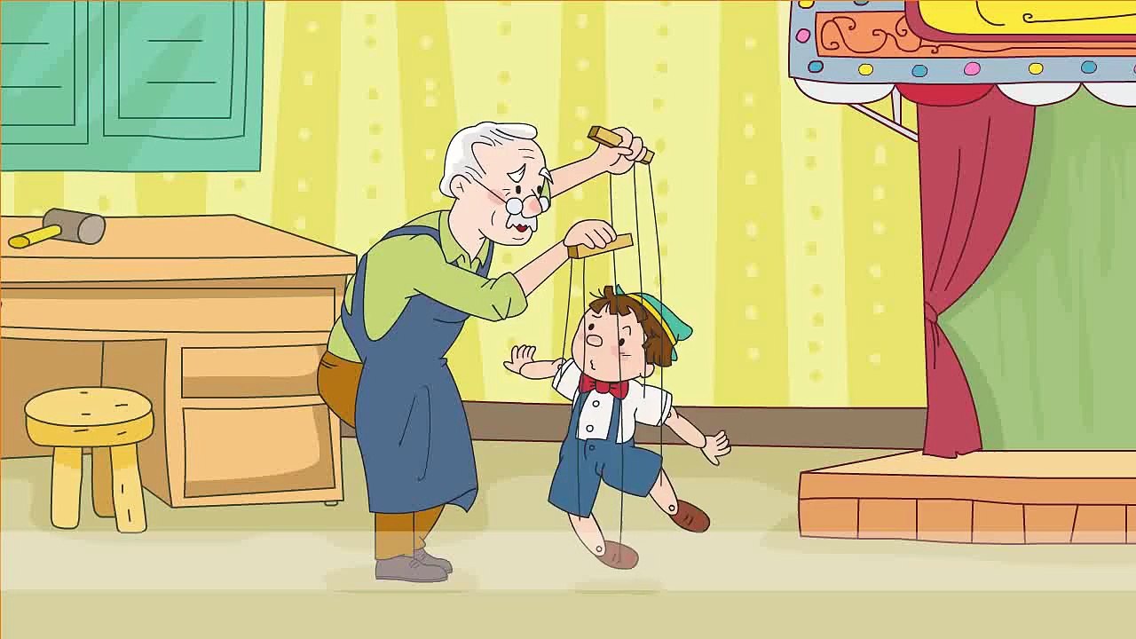 Pinocchio - Let's play soccer. badminton. (Suggestion) - English cartoon story