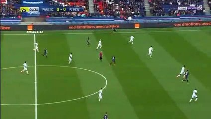 Thomas Meunier  Goal HD - Paris SG 1-0  Metz 10.03.2018