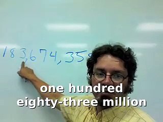 Reading Numbers in English