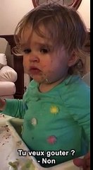 La réaction de cette fillette qui goutte du wasabi : mythique