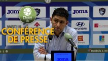 Conférence de presse Havre AC - Clermont Foot (2-1) : Oswald TANCHOT (HAC) - Pascal GASTIEN (CF63) - 2017/2018