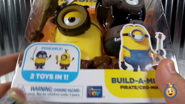 Minions Toys Build-A-Minion Pirate/Cro-Minion & FUNKO POP King Bob