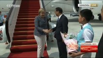 German Chancellor Angela Merkel arrives in Hangzhou for the G20 Summit