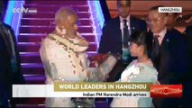 Indian PM Modi arrives in Hangzhou for the G20 Summit