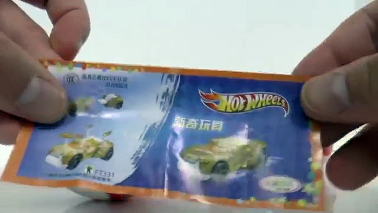 Kinder Joy Surprise Eggs with Hot Wheels Cars Surprises