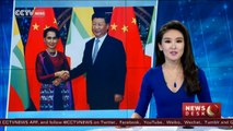 Chinese President Xi Jinping meets Myanmar’s Suu Kyi