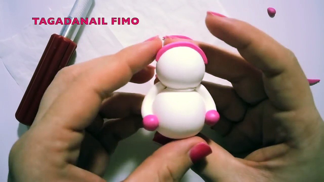 Tuto Fimo Le Bonhomme de Neige