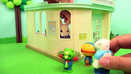 뽀로로 실바니안 어린이 병원 초발견! ★뽀로로 장난감 애니★ (Pororo Hospital Toy - シルバニア子供病院)