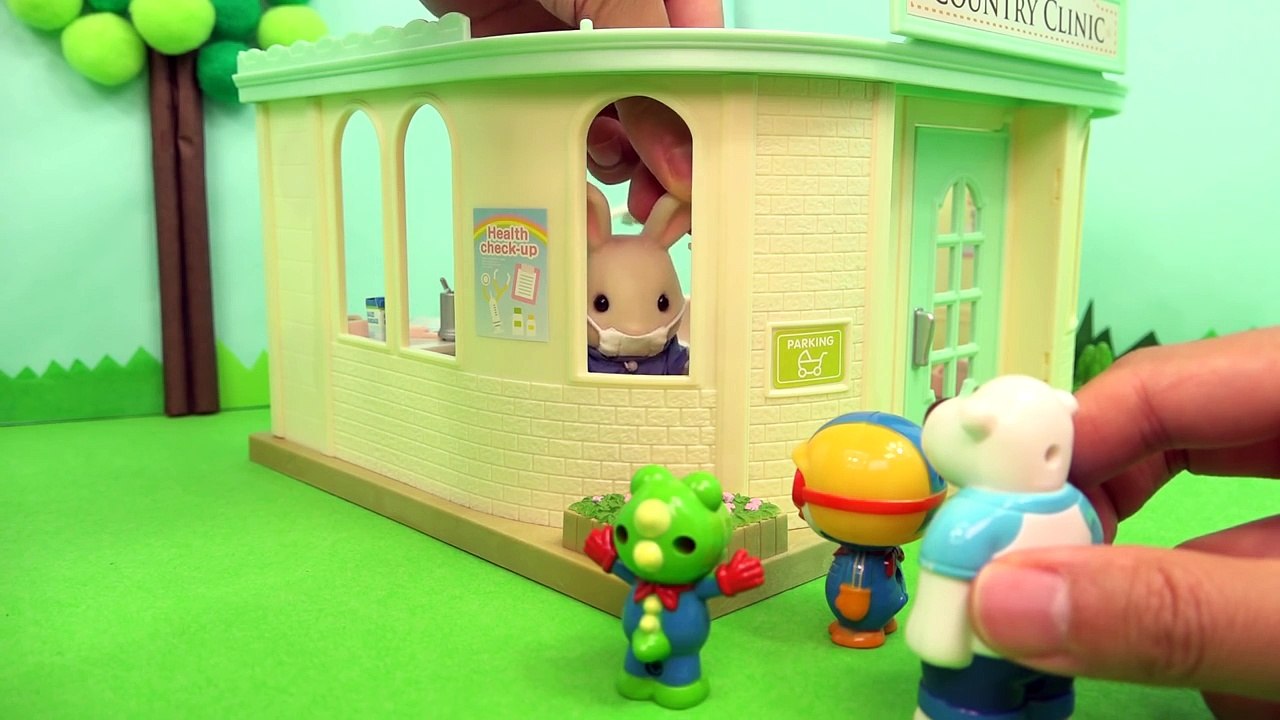 뽀로로 실바니안 어린이 병원 초발견! ★뽀로로 장난감 애니★ (Pororo Hospital Toy - シルバニア子供病院)