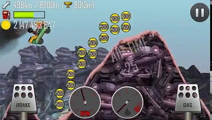 Hill Climb Racing: 8738m on junkyard