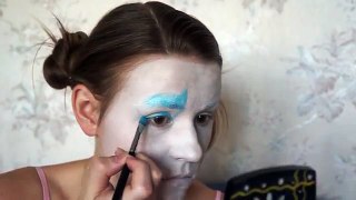 макияж на хэллоуин королева червей№ 1 /makeup for halloween