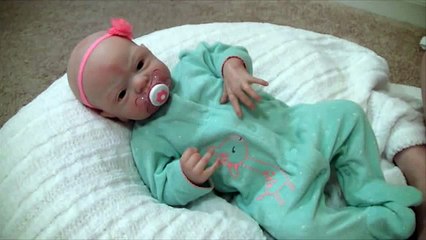 Changing and feeding reborn baby Isla!