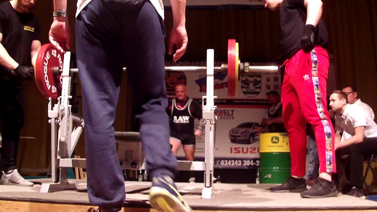 Ralf Döhne, 3. Versuch Bank, 160 kg