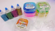젤리 몬스터 반짝이 칵테일 액체괴물 만들기!! 흐르는 점토 액괴 슬라임 장난감 놀이 DIY How To Make Glitter Cocktail Slime Toys