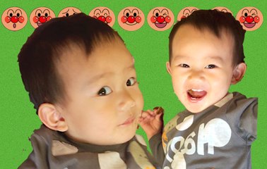 【オムツ替え】お菓子が大好き♪ ママにオムツを変えてもらう♪ 1歳のスティーブ ★Get by changing the diaper to mom★