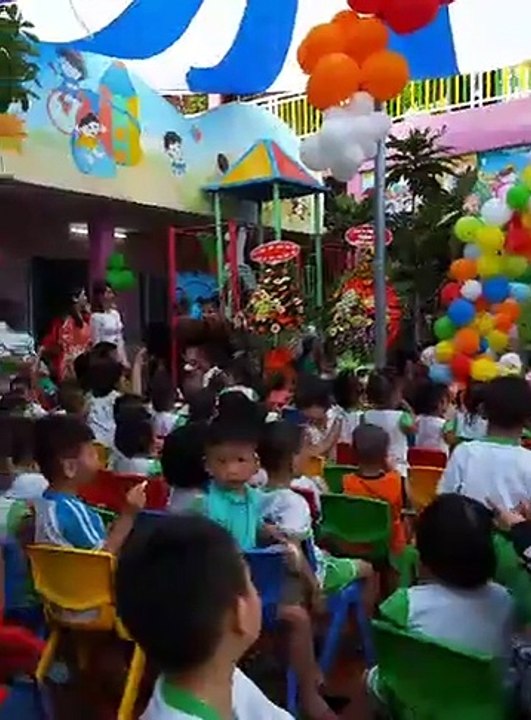 Tiết mục múa dân ca ba miền do cô và trò... - Trường Mầm Non Ánh Bình Minh