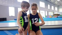 New Gymnastics Floor Routines! Ft. Victoria & Sam