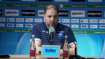 Réaction de Pablo Correa et Jean-Marc Furlan après AJ Auxerre - Stade Brestois 29