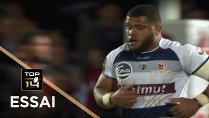 TOP 14 - Essai Apisai NAQALEVU (UBB) - Bordeaux-Bègles - Oyonnax - J20 - Saison 2017/2018