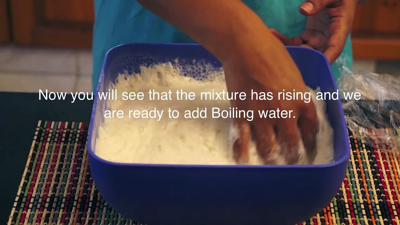 Ethiopian Food - Injera how to make recipe - Rice flour Version Not Tef Teff Amharic English