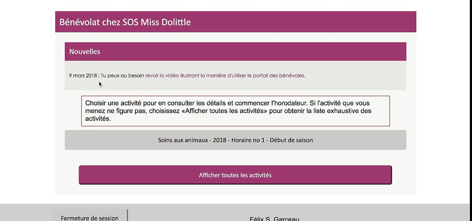 Faire mon check-in ou mon check-out via l'horod...