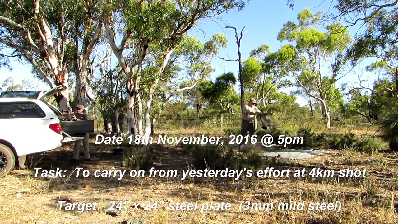 4km Extreme Long Range rifle shot (4384 yards) 375 Cheytac Improved