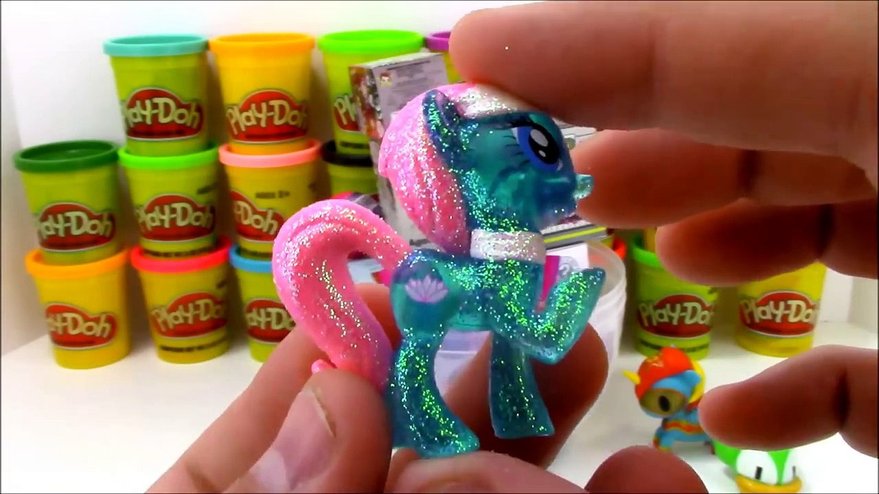 Giant Unicorno Playdoh Surprise Egg With Tokidoki Vinymations and Hello Kitty blind boxes