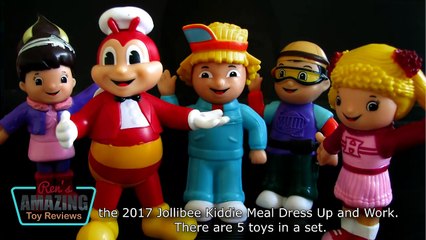 2017 Jollibee Kiddie Meal Philippines Dress Up and Work toy set review