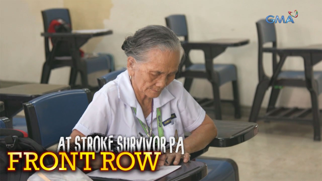 Front Row: 80 anyos na lola na nag-aaral pa, ta...