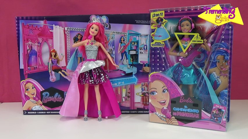 Barbie Campamento Pop Muñeca Courtney - juguetes Barbie en español -Barbie in Rock`n Royals Courtney - video dailymotion