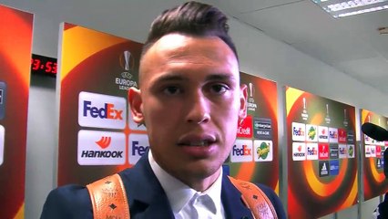 Lucas Ocampos heureux d'avoir inscrit un doublé face à Bilbao