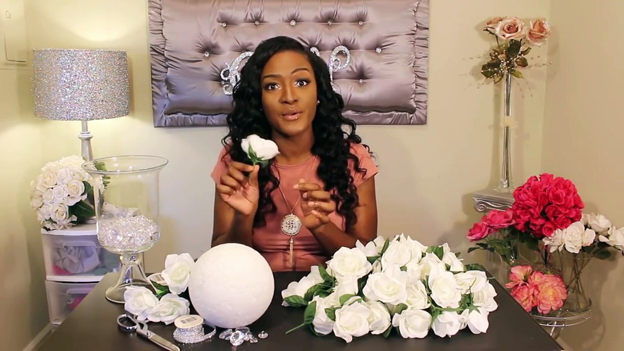 Glamorous Wedding Centerpiece | DIY Dollar Tree | Under $25!!!! Bridal Floral Design |
