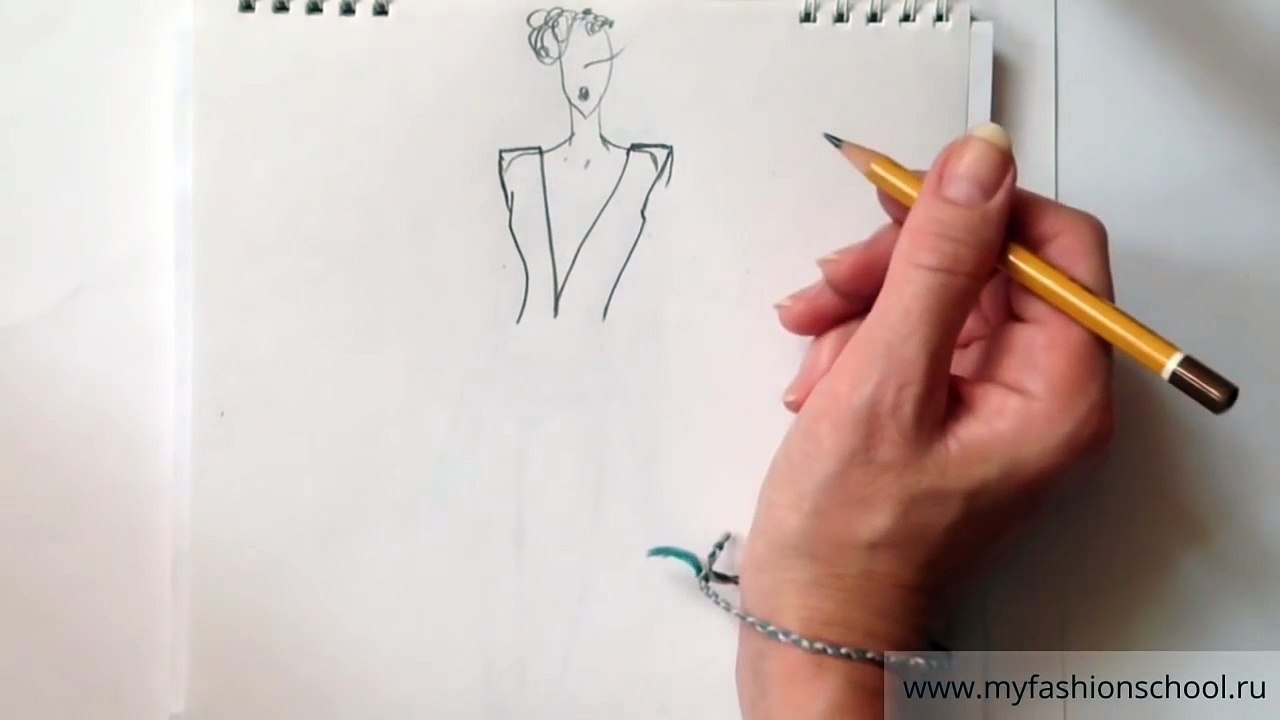 Myfashionschool - эскизы одежды для начинающих # 4
