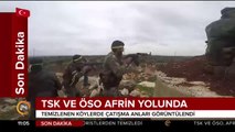 Afrin'de terörden temizlenen köylerde çatışma anları görüntülendi