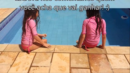 DESAFIO NA PISCINA - QUEM FICA MAIS TEMPO DEBAIXO DA ÁGUA