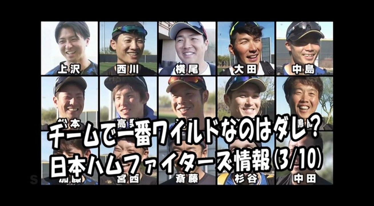 日本ハム 「チームで一番ワイルドなのはダレ？」 2018.3.10 日本ハムファイターズ情報...