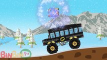 Lightning McQueen, Batman School Bus Truck, Police Car - Monster Truck For Children | Christmas Kids