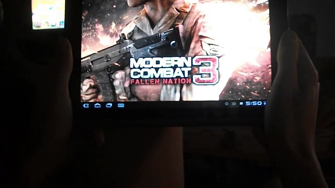 Modern Combat 3: Fallen Nation on Acer Iconia Tab A500 (Tegra 2)