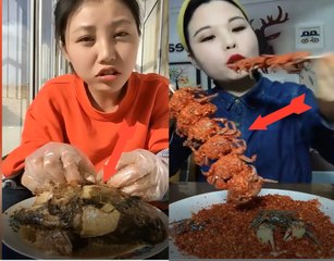EATING SHOW COMPILATION-CHINESE FOOD-MUGBANG-Greasy Chinese Food-Beauty eat strange food-NO.65