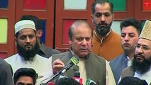 Former PM Nawaz Sharif addresses gathering in Lahore