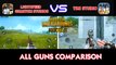 [PUBG Lightspeed vs PUBG Timi] All Guns Comparison Test - Android/IOS