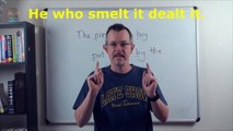 Learn English: Daily Easy English Expression 0724: He who smelt it dealt it.