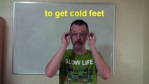 Learn English: Daily Easy English Expression 0282 -- 3 Minute English Lesson: to get cold feet