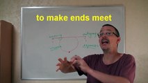 Learn English: Daily Easy English Expression 0256 -- 3 Minute English Lesson: To make ends meet