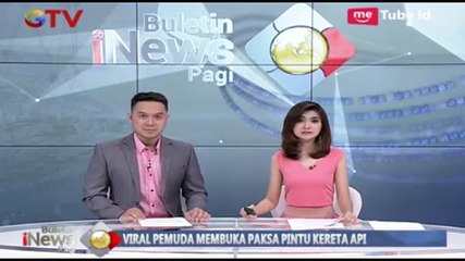 Viral Video Pria Buka Paksa Pintu KRL Saat Berjalan